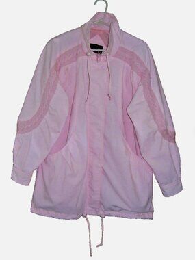 Vintage Hot Spices Women's Pink Jacket Windbreaker Size M Medium